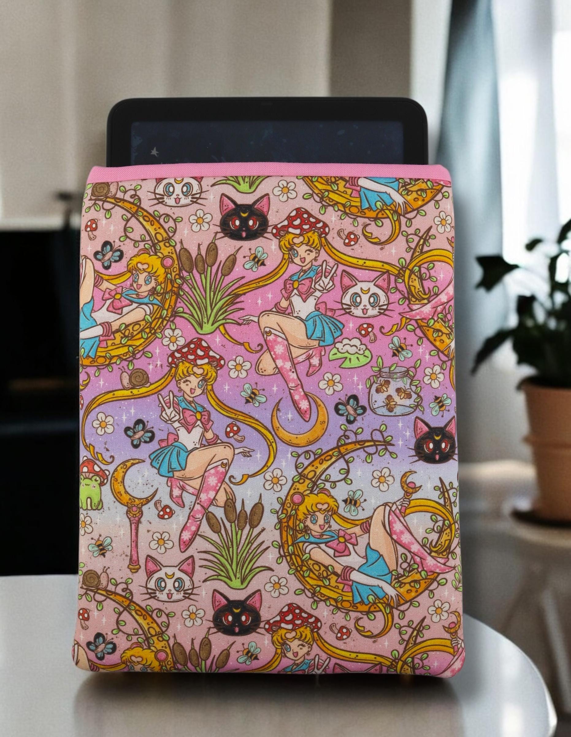 Magical Girl | Cottagecore Moon Girl Kindle Paperwhite Sleeve | Book Gift | Kindle Sleeve | Padded Sleeve | E-reader Sleeve