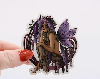 Seelie Faerie | Fae Fairy | Bookish Sticker | Kindle Laptop Decal | Cute Sticker | Bookish Gift | Kindle Sticker