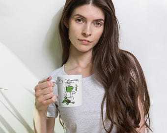 French Fry Lizard Chef - White Glossy Mug
