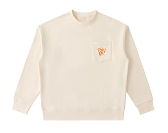 Heavyweight Patch Pocket Crewneck Sweatshirt - Troi Oi - Vietnamese Themed