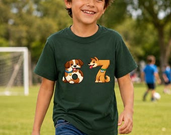Funny Six Seven Dog Shirt,  Pure Cotton Kids T-Shirt