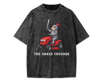 The Dog Knight - The Grass Crusade - Snow Washed Kids' T-Shirt