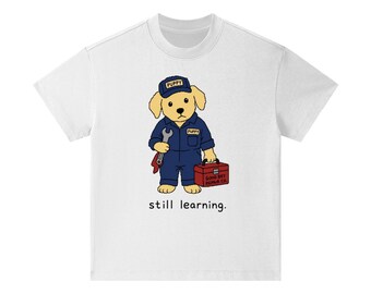 Funny Mechanic Dog, Puppy Repair Pure Cotton Essential Kids T-Shirt
