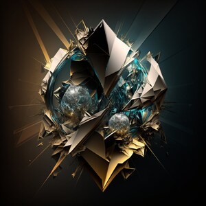 Futuristic Artworks for Digital Download Sphere Abstract