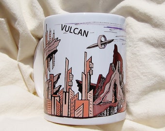 Spock Star Trek Fan - Trekkie - VULCAN Planet Coffee Mug Gift