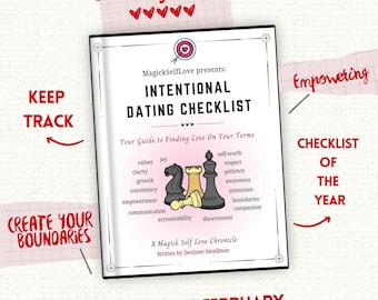 Intentional Dating Checklist: Self-Love & Relationship Guide (PDF Pattern)