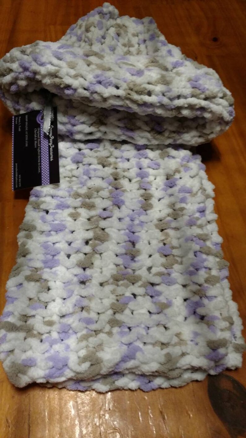 Youth size winter soft Stretchy cap with matching scarf