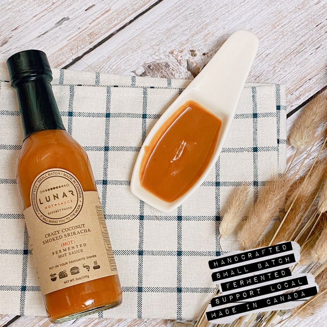 CRAZY COCONUT SRIRACHA Smoked Hot Sauce Coconut Cream Etsy Canada