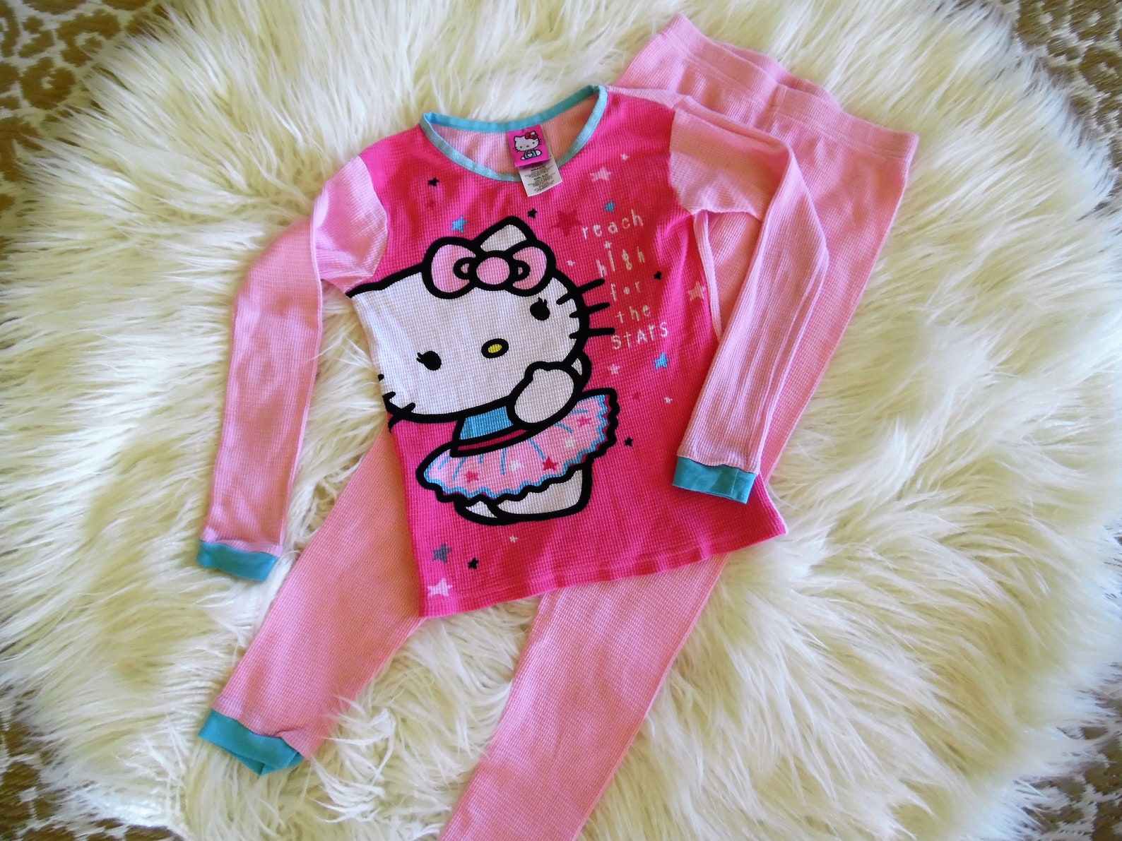 Hello Kitty Girls Robe Nightgown PJs Etsy