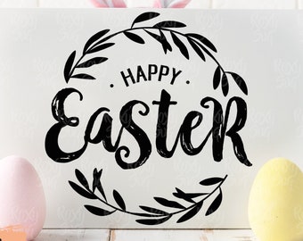 Easter svg, Easter t shirt, happy easter svg, Easter clipart, Easter wreath svg, easter cut file, Easter PNG, Easter SVG files for Cricut