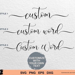 Custom Name Svg, Custom Text Svg, Personalized Name Svg, Custom Name ...