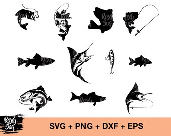 Download Free Man Fishing Svg File For Cricut Image Fishing Silhouette Etsy SVG Cut Files