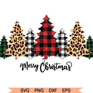 Download Buffalo Plaid Christmas Trees Svg Etsy SVG Cut Files