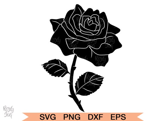 Download Rose Flower Svg Rose Clipart Rose Png Rose Clip Art Etsy