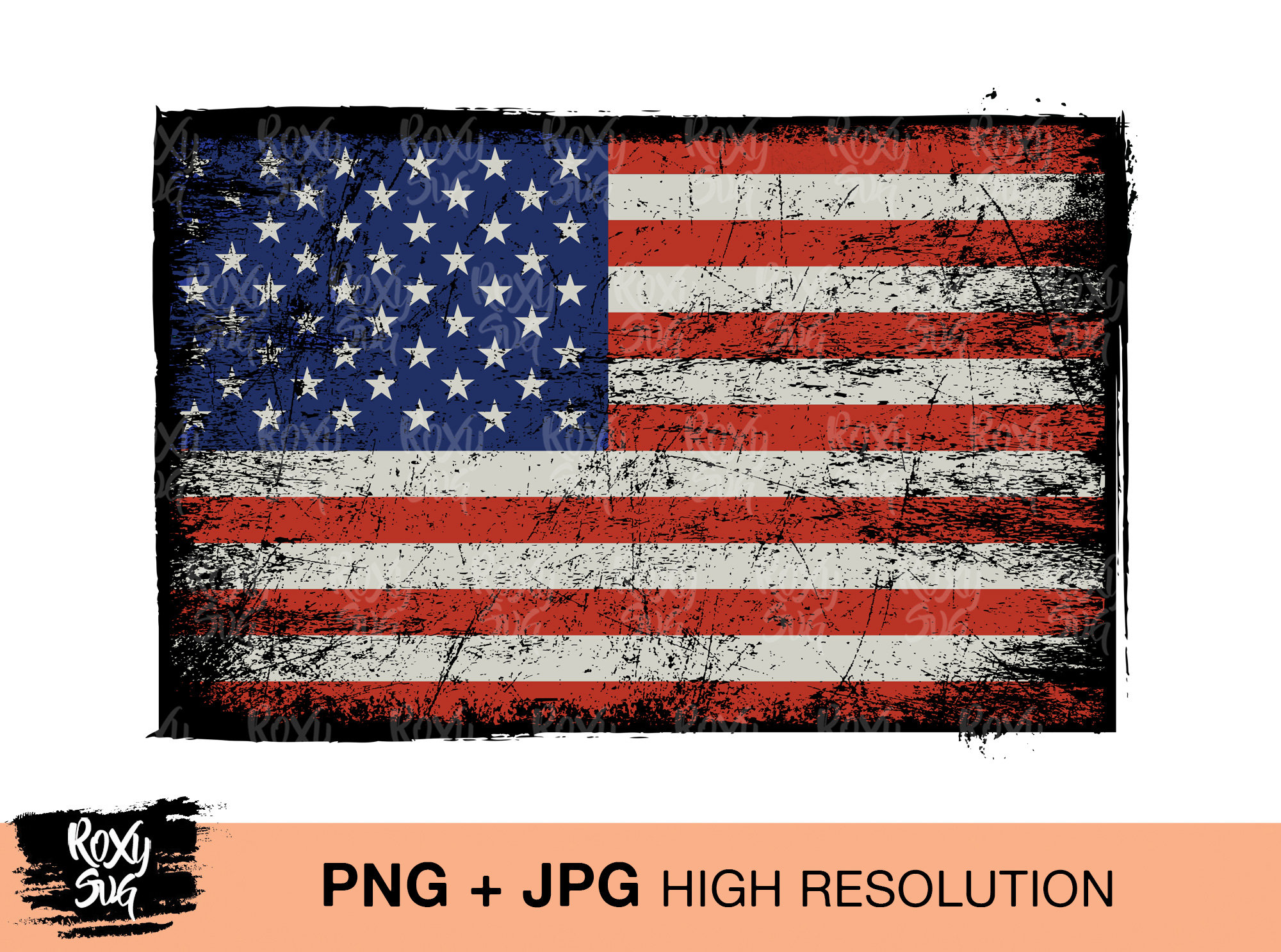 American flag png Distressed US flag sublimation designs Etsy