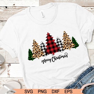 Buffalo Plaid Trees Svg, Christmas Tree SVG, Christmas Svg File, Merry ...