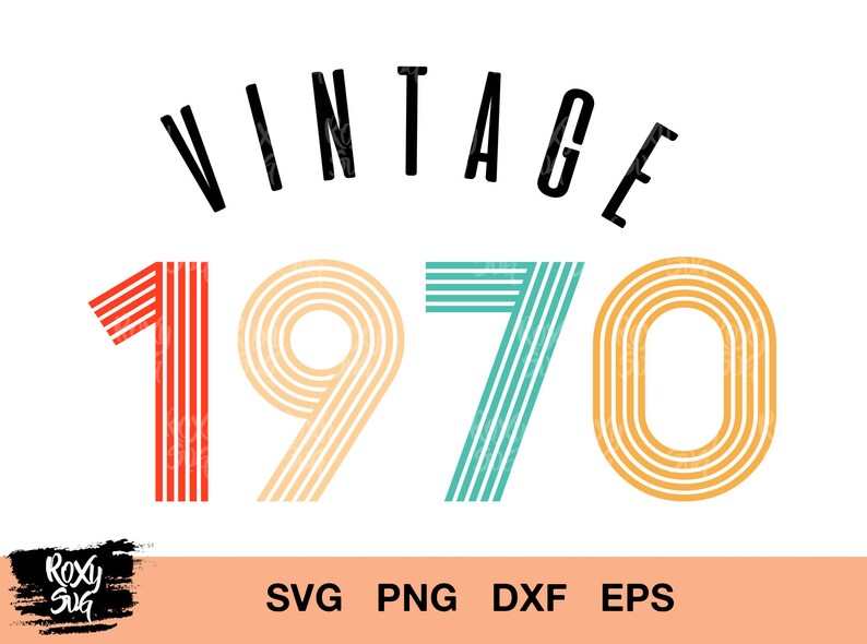 Download Vintage 1970 svg 50th birthday svg 50th birthday clipart ...