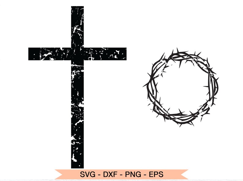 Download Cross svg Crown of thorns Cross clipart Jesus Christ Cross ...