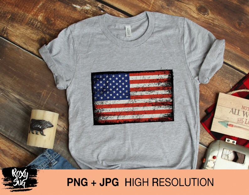 Download American flag png Distressed US flag sublimation designs ...