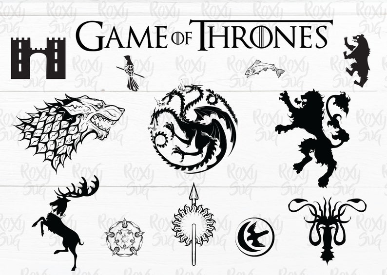 Game Of Thrones Logo Svg Got Logo Game Of Thrones For Cricut Etsy