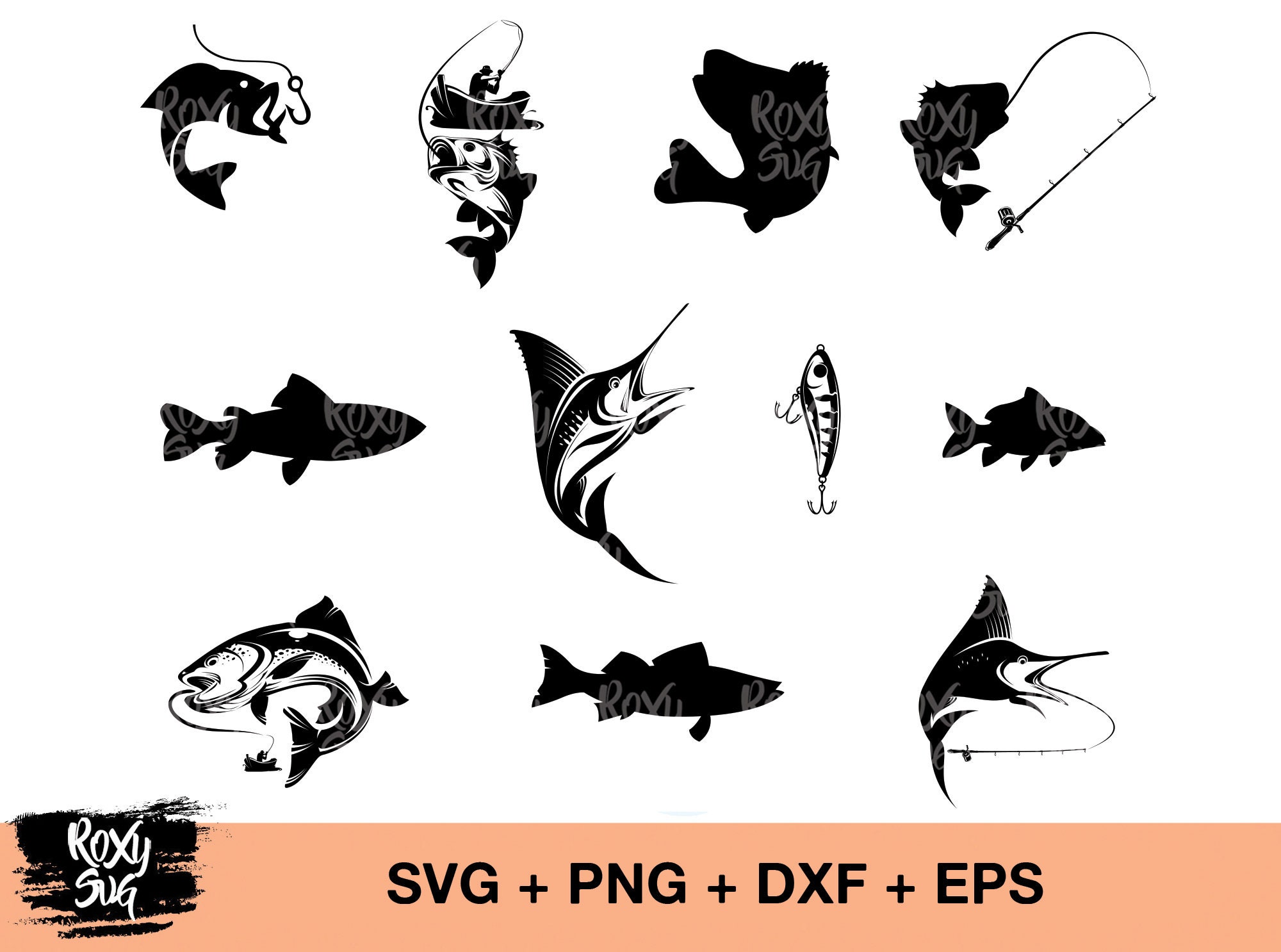 Free Free 169 Bass Fishing Silhouette Svg SVG PNG EPS DXF File