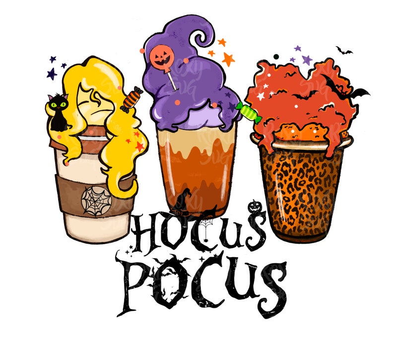 Hocus Pocus PNG Halloween Witch Vacuum Broom Mop Come We Etsy