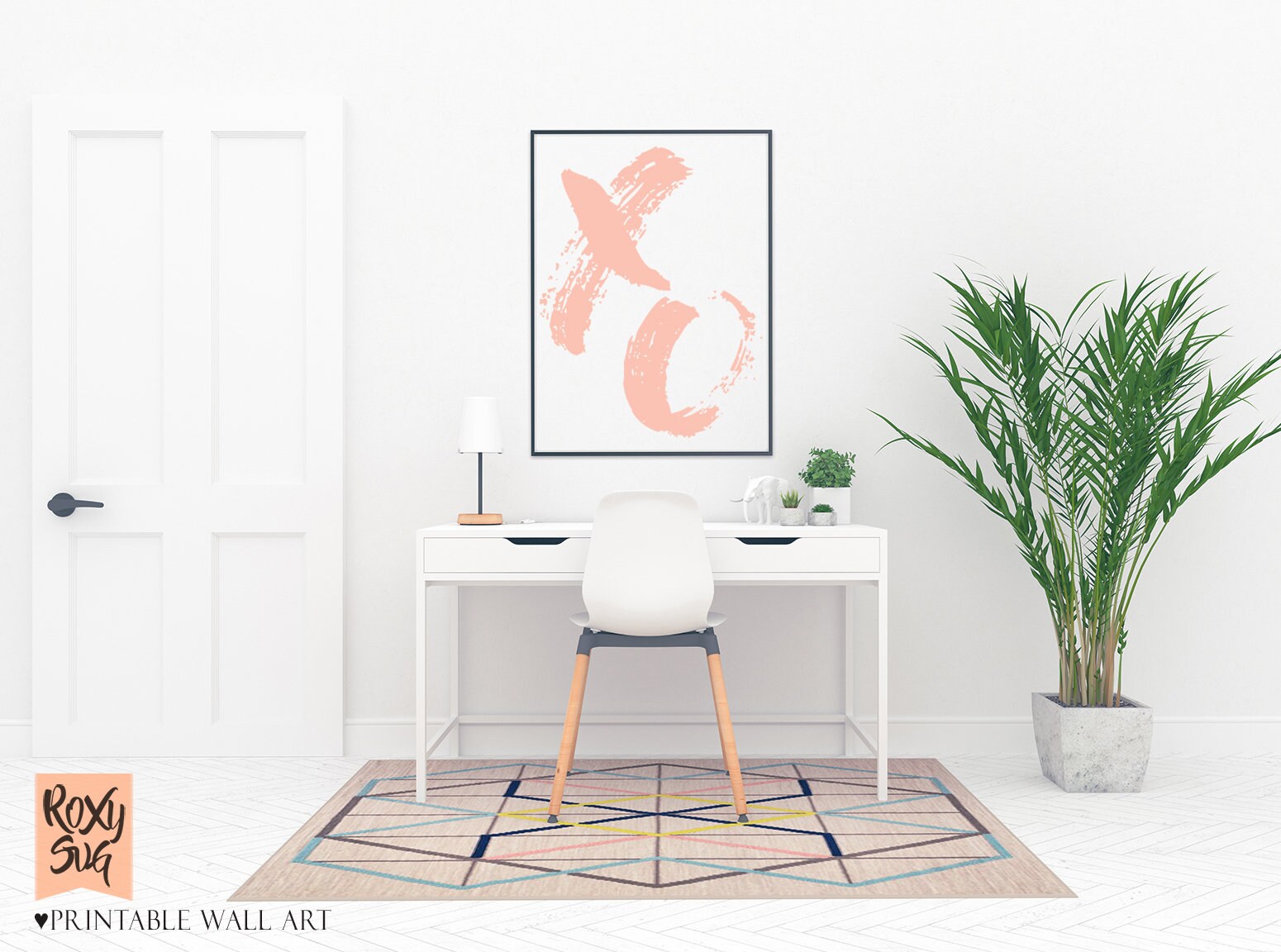 XO X and O Printable Printable Wall Art Pink Nursery Wall Etsy