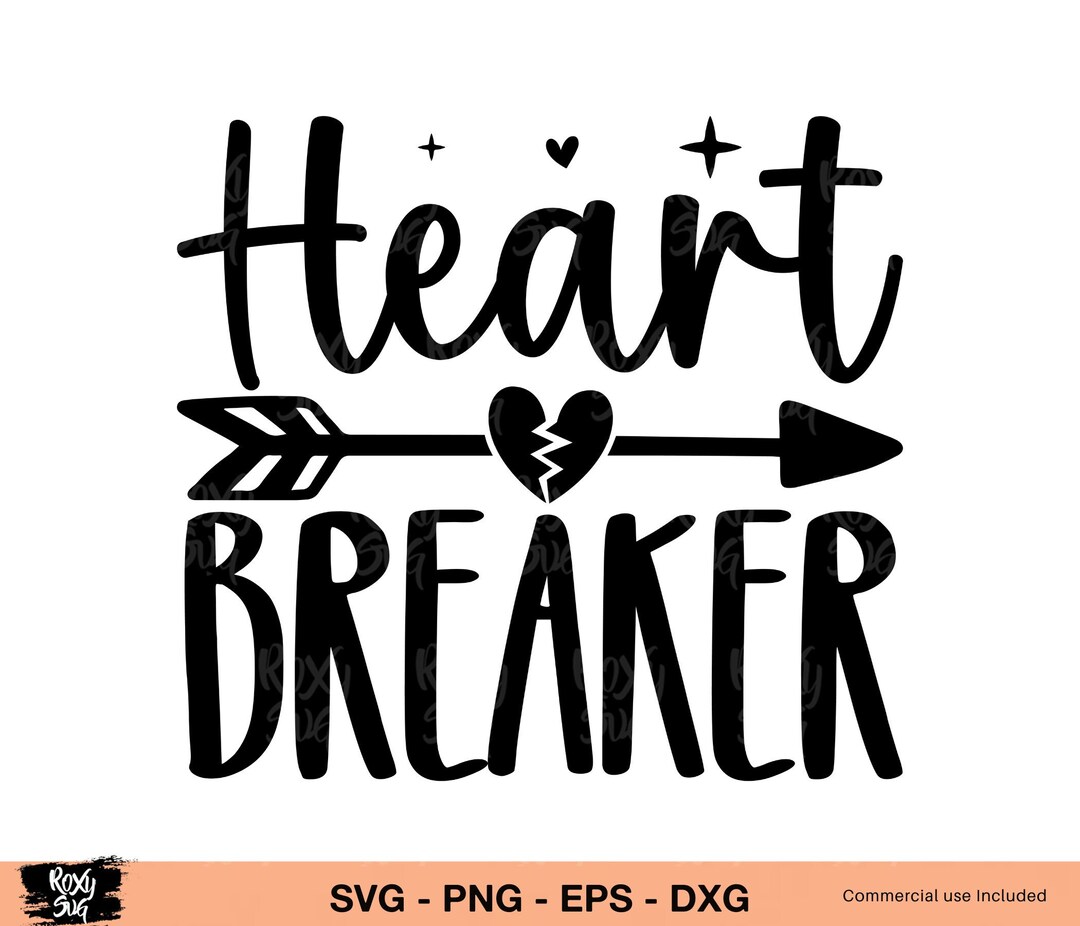 Heartbreaker Svg, Valentines Day Sublimation Designs Png, Valentine Png