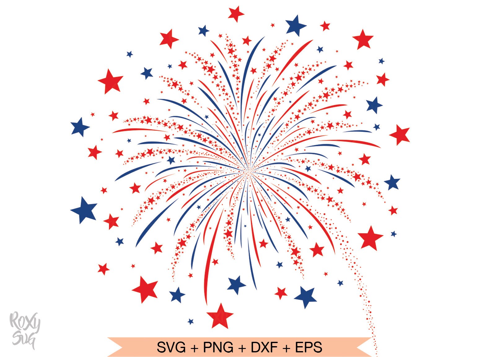 Fireworks SVG Fireworks Clipart Independence Day Svg | Etsy