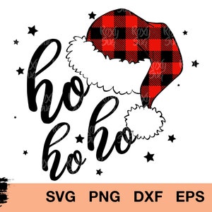 Christmas svg, ho ho ho svg, Santa plaid svg, Christmas svg, Christmas Shirt Svg, Christmas Svg Files for Cricut, Christmas sublimation