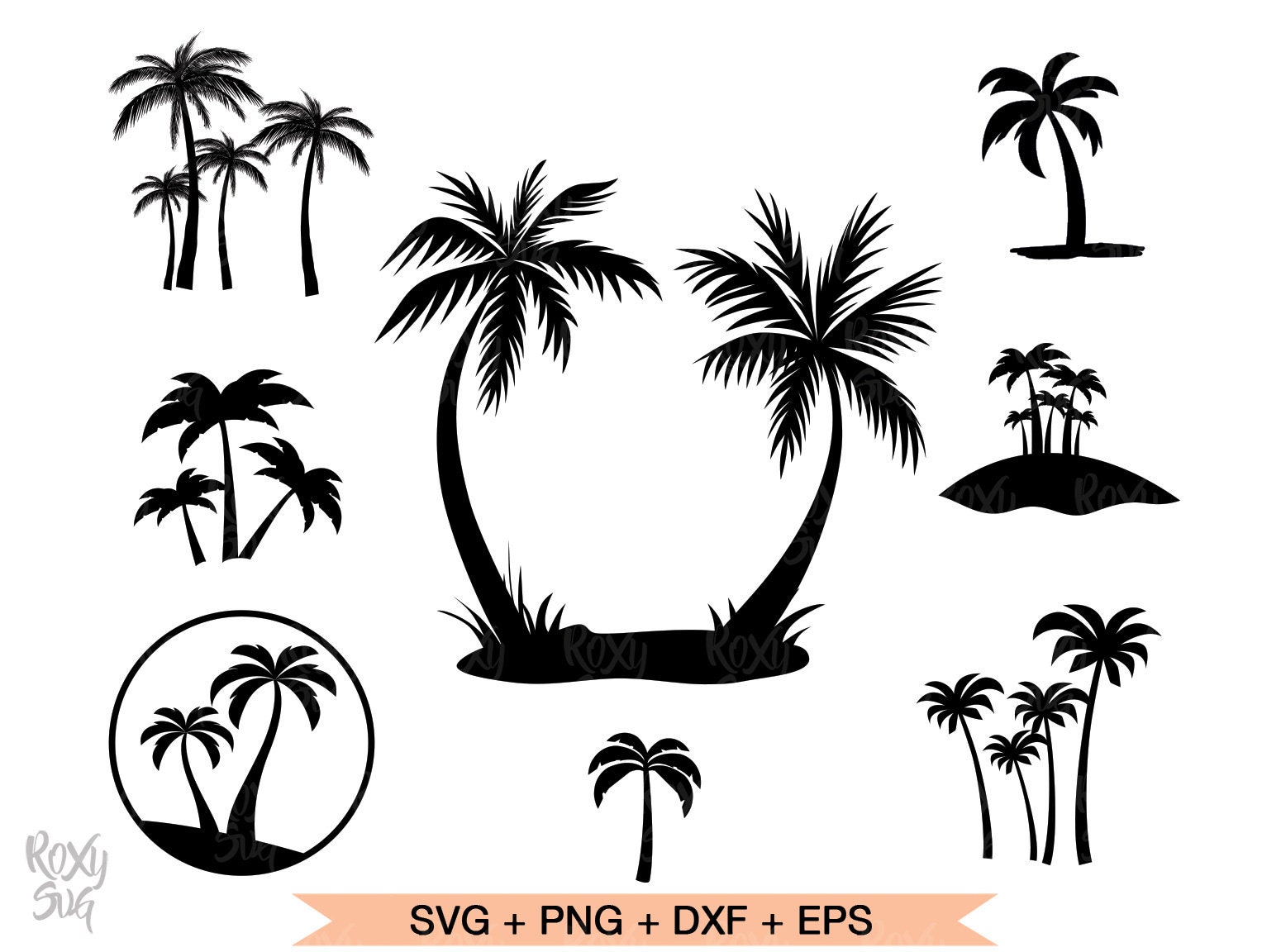 Digital Drawing & Illustration Beach Life svg Palm Tree png Palm Tree