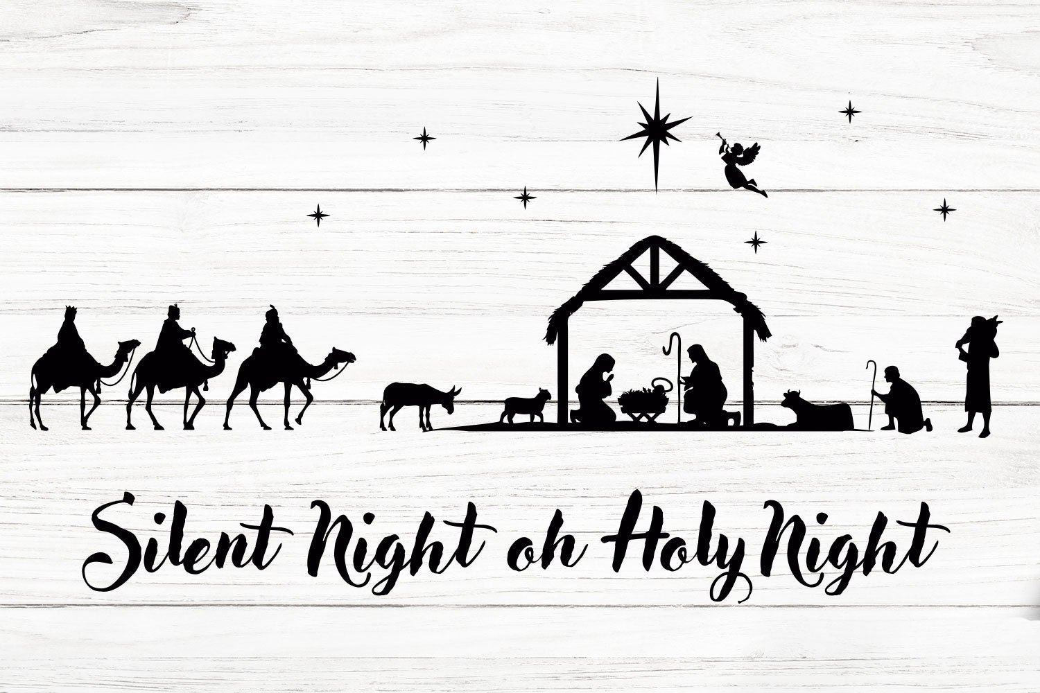 Nativity svg Nativity scene svg Holy night Christmas svg | Etsy Nativity svg Nativity scene svg Holy night Christmas svg | Etsy