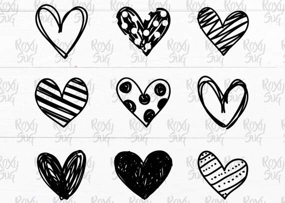 Download Heart Svg Hearts Svg Hearts Clipart Valentine Svg Heart Etsy