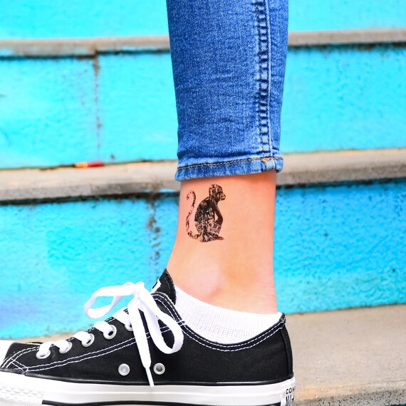 Small Monkey Tattoos Designs