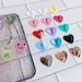 Kawaii Adhesive Metal Heart Phone Charm Holder