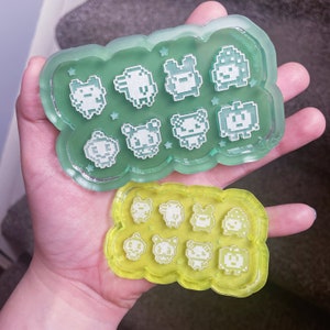 Pixel Tama Character Silicone Mold Palette | Two Sizes To Choose From!