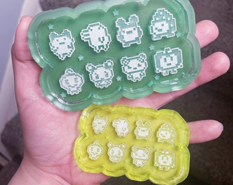 Y2K Pixel Character Silicone Mold Palette | Two Sizes To Choose From!