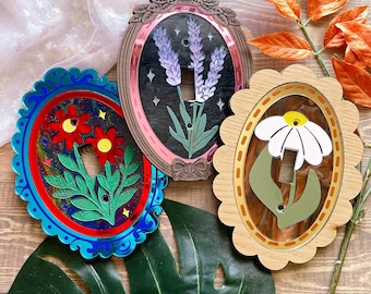 Oddities Shop \\ Withered Garden Light Switch Plate Cover | 3 Designs To Choose From!