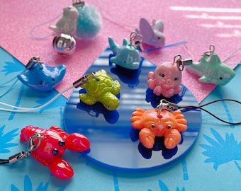 Ocean Sprouts Sea Creature Phone Charms // Pick Your Creature!