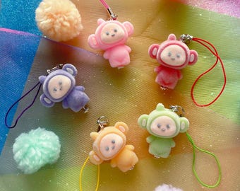 Telly Tub Flocked Charm // Pick Your Color!