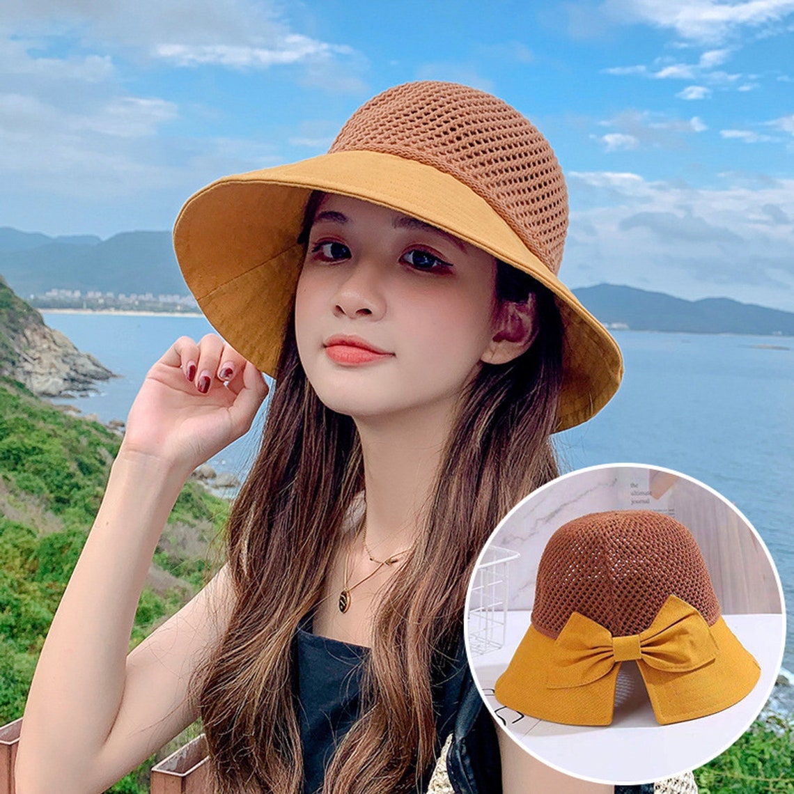 Women's Girl's Floppy Summer Sun Beach Hat Foldable Etsy