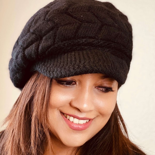 Beanie With Visor Etsy