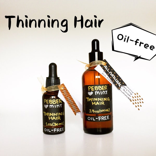 Thinning Hair, Natural Scalp Treatment (OIL-FREE) | Growth Serum | Healthy Scalp Long Hair | Hair Loss Regrowth Alternative | Alopecia