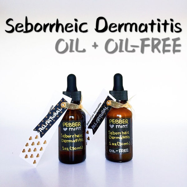 Seborrheic Dermatitis, Natural Scalp & Skin Treatment (Oil + Oil-Free)