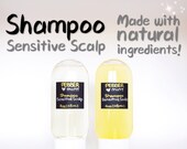 Natural Liquid Shampoo for Sensitive Scalp Treatment for Seborrheic Dermatitis, Psoriasis, Itchy Dry Oily Scalp, Calendula Chamomile Argan