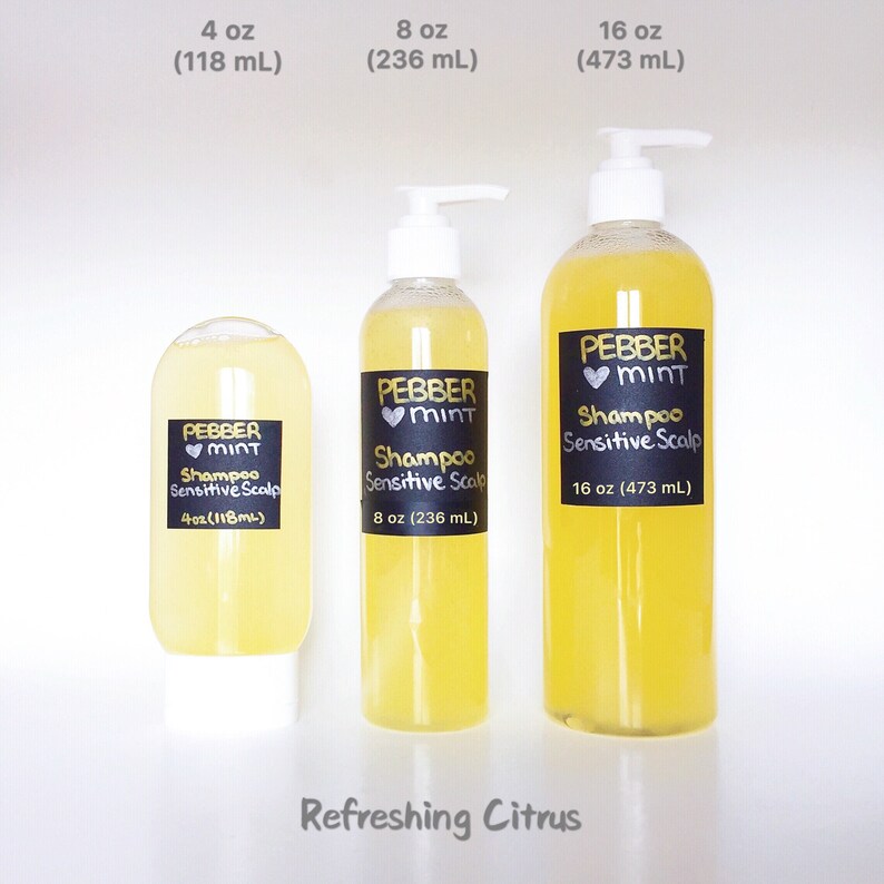 Natural Liquid Shampoo for Sensitive Scalp Treatment for Etsy