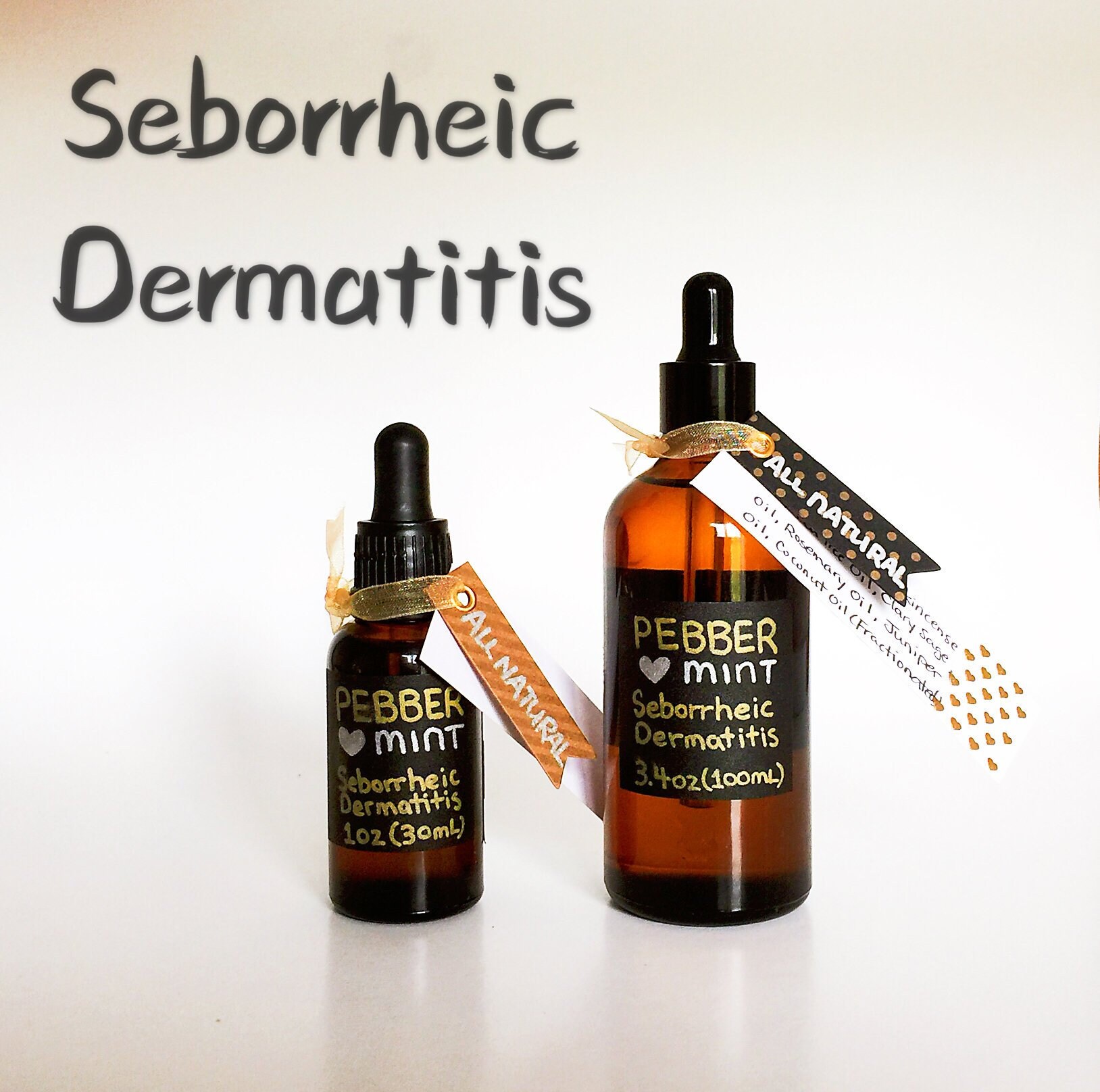 Seborrheic Dermatitis Natural Scalp & Skin Treatment Oil Etsy