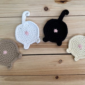 Cat Butt Coasters Set of 2