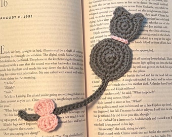 Crocheted Cat Bookmark