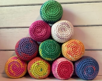 Crocheted Hacky Sack Footbag